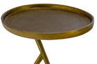 Schmidt Raw Brass Accent Table